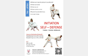 Cours d’initiation Self-Defense 