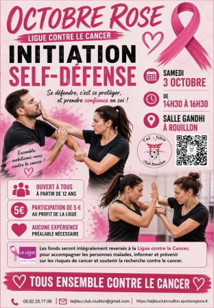 stage de self-défense dans le cadre d’Octobre Rose