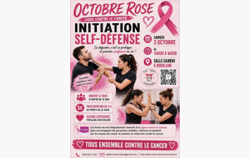 stage de self-défense dans le cadre d’Octobre Rose