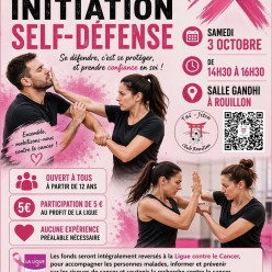stage de self-défense dans le cadre d’Octobre Rose